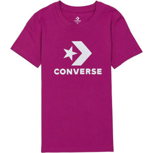 Converse STAR CHEVRON TEE borszínű M - Női póló
