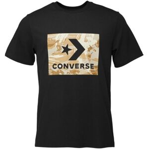 Converse STAR CHEVRON TEE Férfi póló, fekete, méret
