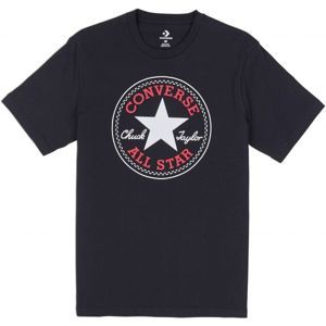Converse CHUCK PATCH TEE Férfi póló, fekete, méret M