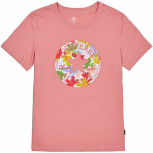 Converse FLOWER VIBES CHUCK PATCH CLASSIC TEE Női póló, rózsaszín, méret L