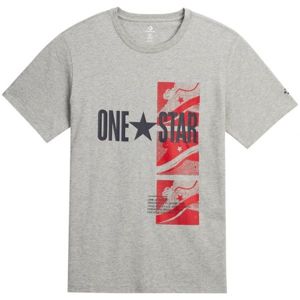 Converse ONE STAR PHOTO szürke S - Férfi póló