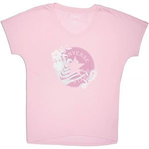 Converse PALM PRINT CP FILL FEMME TEE rózsaszín M - Női póló