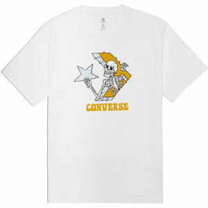 Converse SKULL GRAPHIC LOGO 1 SHORT SLEEVE TEE Férfi póló, fehér, méret M