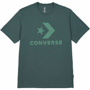 Converse STAR CHEVRON TEE Férfi póló, sötétzöld, méret S