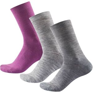 Devold DAILY MERINO LIGHT SOCK 3PK WMN Női zokni, szürke, veľkosť 36-40