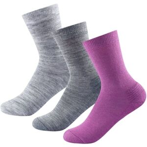 Devold DAILY MERINO MEDIUM SOCK 3PK Női zokni, szürke, méret