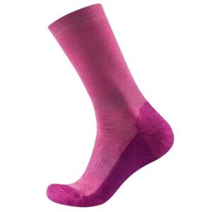 Devold MULTI MERINO MEDIUM SOCK Női zokni, rózsaszín, méret