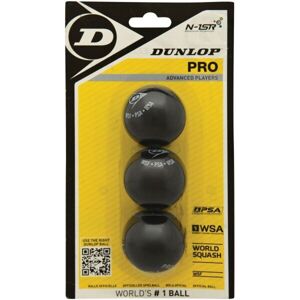 Dunlop PRO 3BBL Squash labda, fekete, méret