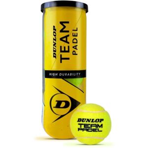 Dunlop TEAM PADEL 3PET Padel labda, sárga, méret os