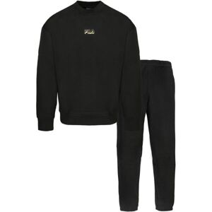 Fila IN BRUSHED COTTON FLEECE Uniszex pizsama, fekete, veľkosť S