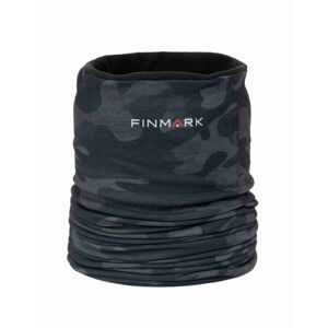 Finmark Dětský multifunkční šátek s fleecem Gyerek multifunkciós csősál, fekete, méret
