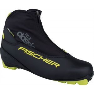 Fischer RC3 CLASSIC Férfi sífutó cipő klasszikus stílushoz, fekete, méret 46