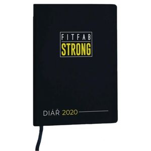 Fitfab Strong FITFAB DIÁŘ fekete NS - Heti fitnesz és motivációs naptár 2020