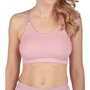 Fitforce MINEA Női varrásmentes sportmelltartó, rózsaszín, méret