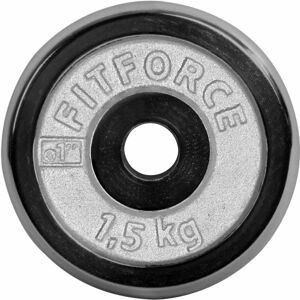 Fitforce PLC 1,5KG 25MM Súlyzótárcsa, ezüst, méret 1,5 kg