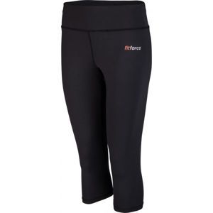 Fitforce NIOBA Női háromnegyedes legging, fekete, méret M