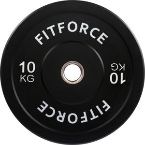 Fitforce PLRO 10 KG x 50 MM Súlyzótárcsa, fekete, méret