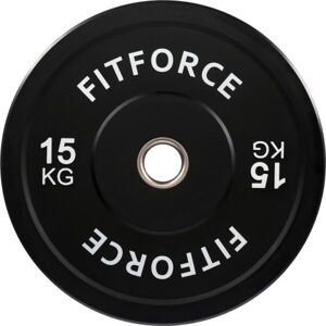 Fitforce PLRO 15 KG x 50 MM Súlyzótárcsa, fekete, veľkosť 15 kg