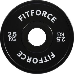 Fitforce PLRO 2,5 KG x 50 MM Súlyzótárcsa, fekete, méret 2,5 kg