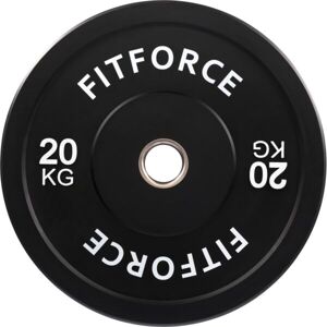 Fitforce PLRO 20 KG x 50 MM Súlyzótárcsa, fekete, méret