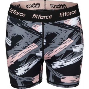 Fitforce SOLTE Női fitness rövidnadrág, fekete, méret