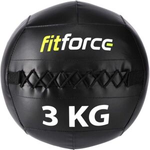 Fitforce WALL BALL 3 KG Medicinbal, fekete, veľkosť 3 kg