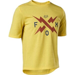 Fox RANGER DR SS YTH Gyerek kerékpáros póló, sárga, méret L