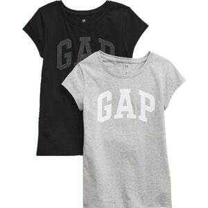 GAP V-SS LOGO GRPH T XLS 2PK Lány póló, fekete, veľkosť XS