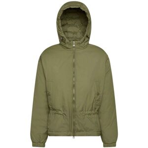 Geox W SPHERICA PARKA - RECYCLE PON Női kabát, khaki, méret 42