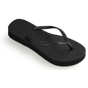 HAVAIANAS SLIM FLAT FORM Női flip-flop papucs, fekete, méret 35/36