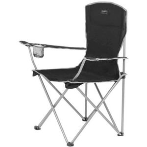 HIGHLANDER MORAY Összecsukható szék karfával, fekete, veľkosť os