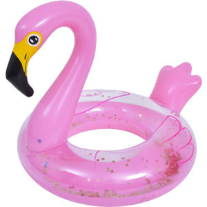HS Sport GLITTER FLAMINGÓ Felfújható úszógumi, rózsaszín, méret