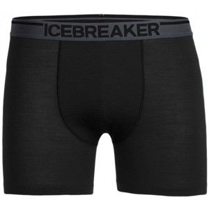Icebreaker ANATOMICA BOXERS fekete L - Férfi boxeralsó
