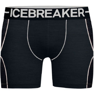 Icebreaker ANATOMICA ZONE BOXERS fekete XL - Férfi boxeralsó