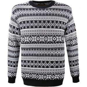 Kama MERINO SVETR 4057 Mintás kötött pulóver, fekete, méret M