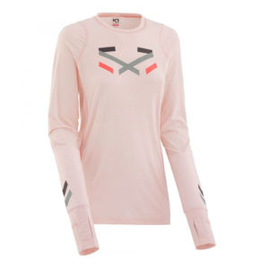 KARI TRAA AMALIE LS világos rózsaszín M - Női funkcionális póló