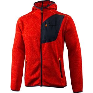 Klimatex ADIS piros XL - Férfi kapucnis outdoor pulóver