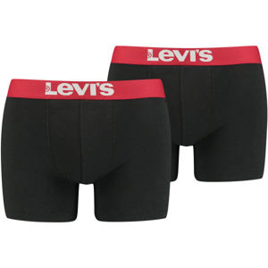 Levi's MEN SOLID BASIC BOXER 2P Férfi boxeralsó, fekete, méret XL