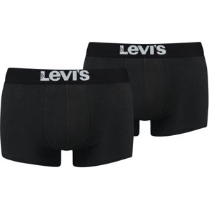 Levi's MEN SOLID BASIC TRUNK 2P Férfi boxeralsó, fekete, méret L