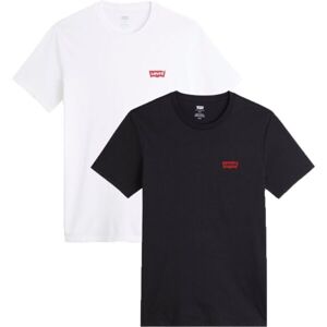 Levi's GRAPHIC CREWNECK T-SHIRT 2 PACK Férfi póló, fekete, méret 2XL