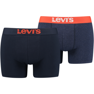 Levi's® MEN SOLID BASIC BOXER 2P Férfi boxeralsó, sötétkék, méret