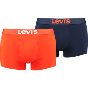 Levi's MEN SOLID BASIC TRUNK 2P Férfi boxeralsó, narancssárga, veľkosť L