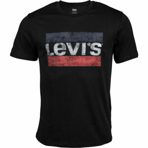 Levi's SPORTSWEAR LOGO GRAPHIC Férfi póló, fekete, veľkosť XXL