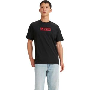 Levi's SS RELAXED FIT TEE BOXTAB Férfi póló, fekete, méret XL