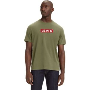 Levi's SS RELAXED FIT TEE Férfi póló, khaki, méret XL