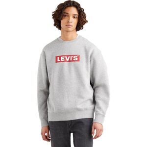 Levi's T3 RELAXED GRAPHIC CREW Férfi pulóver, szürke, méret XXL