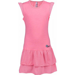 Lewro LASCO Fodros lány ruha, rózsaszín, méret 128-134