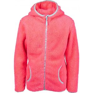 Lewro NELDA rózsaszín 116-122 - Lány fleece pulóver