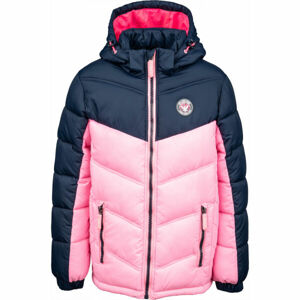 Lewro TREVOR Lány steppelt kabát, rózsaszín, méret 128-134