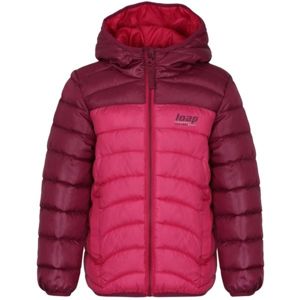 Loap INPETO Gyerek kabát, bordó, méret 112-116